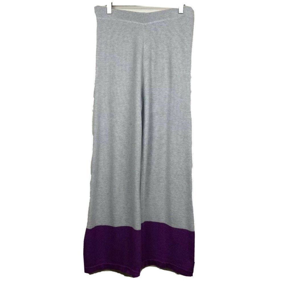 Lisa Todd Bold Move Pants S Womens PurplePop Colorblock Soft Comfort Lounge $205